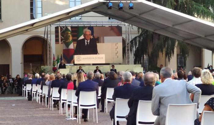 Mattarella a Pavia
