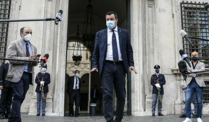 0005CC82-matteo-salvini-esce-da-palazzo-chigi Matteo Salvini esce da Palazzo Chigi