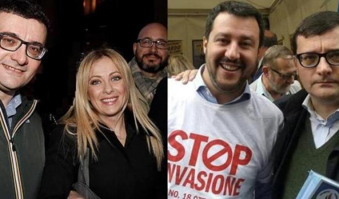 Jonghi Lavarini insieme a Meloni e Salvini