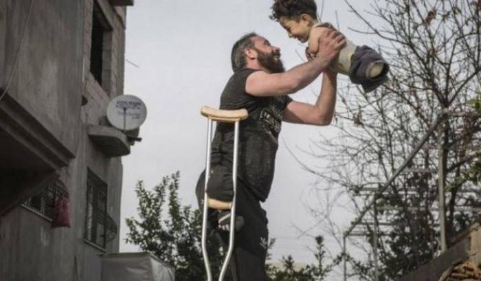 Munzir e il figlio Mustafa