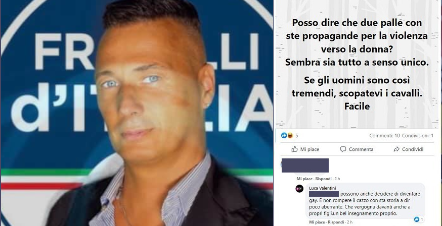 Il sessismo del consigliere di Fdi: "Se gli uomini sono tremendi sc***tevi i cavalli" Il sessismo del consigliere di Fdi: "Se gli uomini sono tremendi sc***tevi i cavalli"