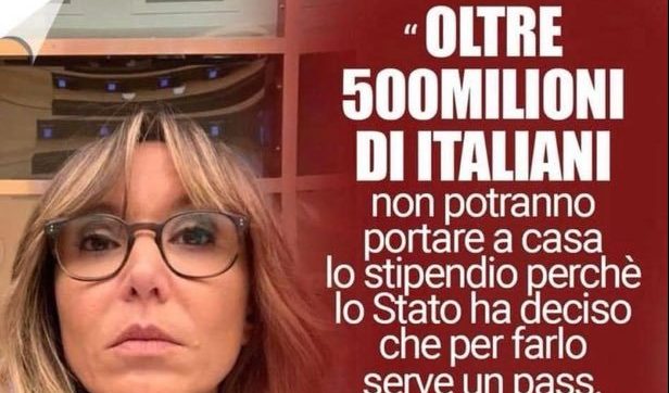 FLuquzkXEAIbPlJ Lucaselli (FdI): "500milioni di italiani non possono lavorare senza green pass". Ma non eravamo 60 milioni?