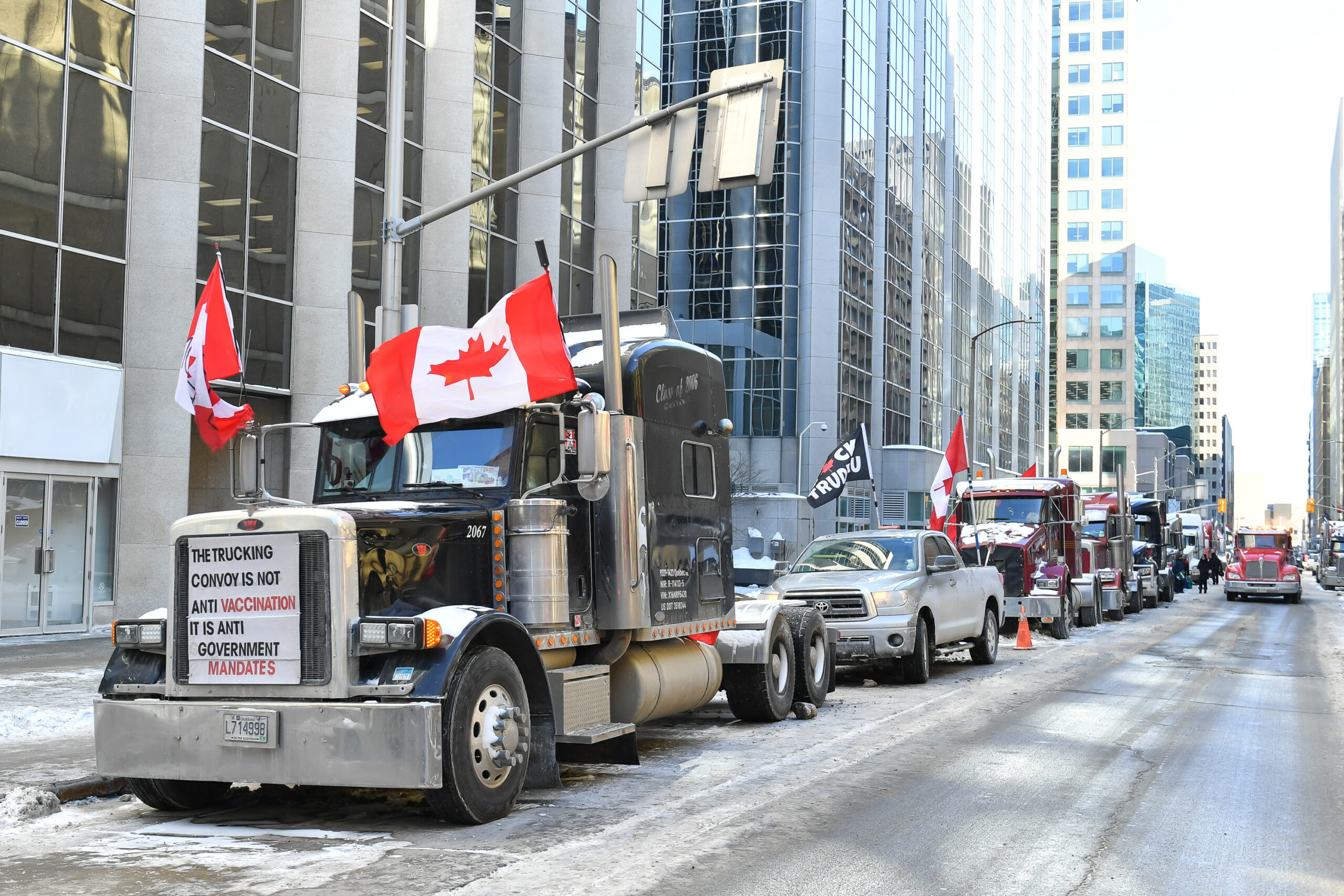 Covid: Ottawa dichiara lo stato d'emergenza per le proteste dei camionisti
