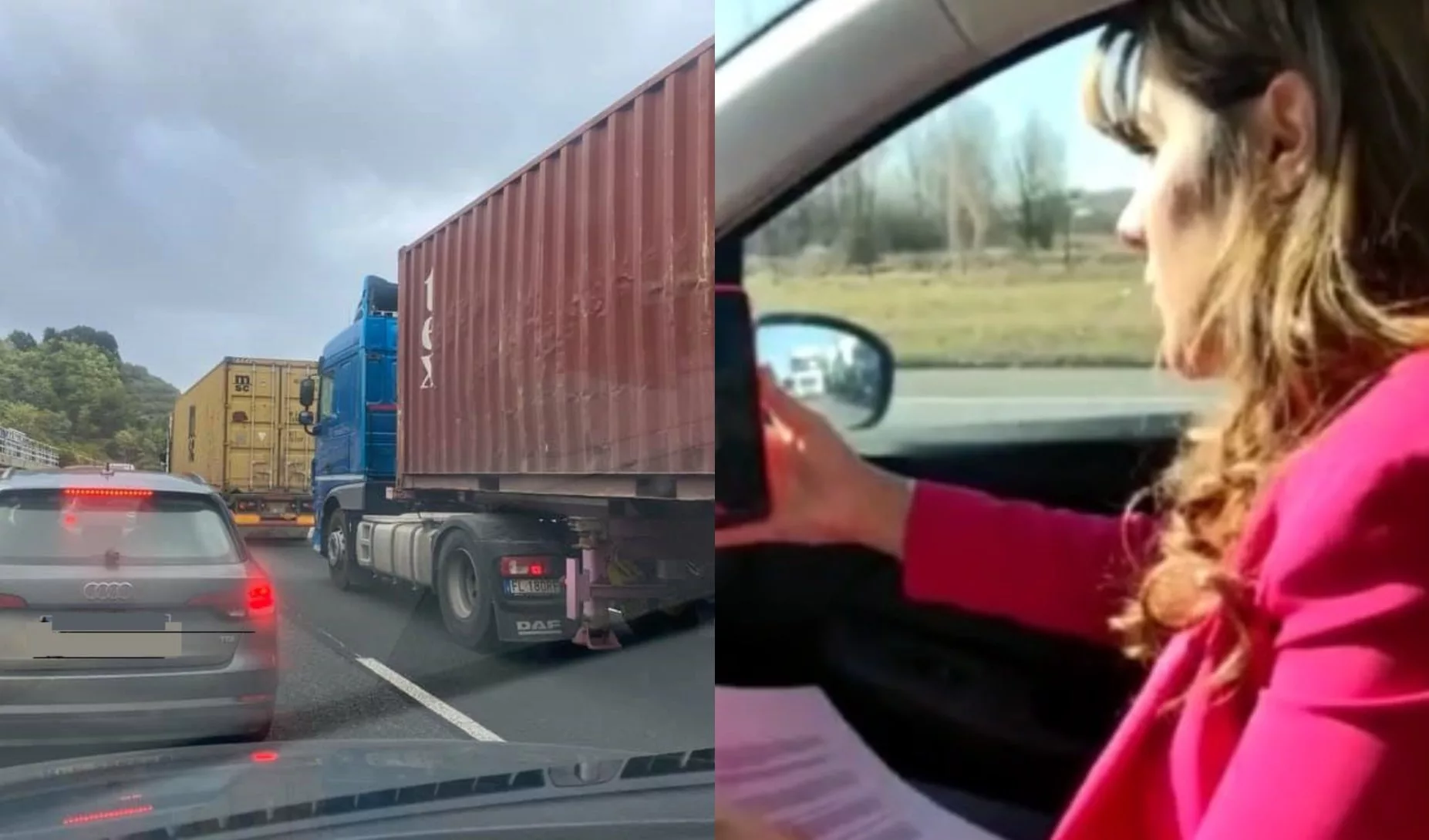 Resta bloccata per ore in autostrada a causa di un maxi tamponamento: una studentessa si laurea in auto