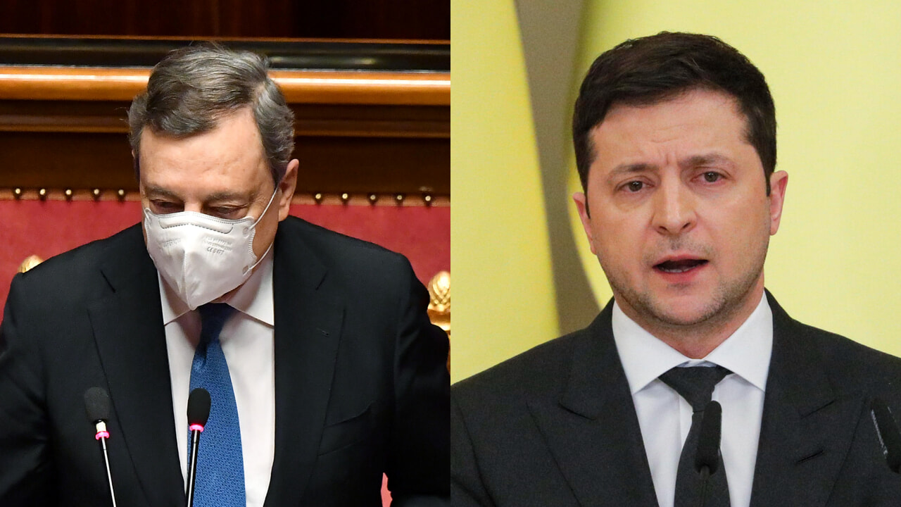 Uscita della Russia da Swift: Draghi sente Zelensky e si dice favorevole Uscita della Russia da Swift: Draghi sente Zelensky e si dice favorevole