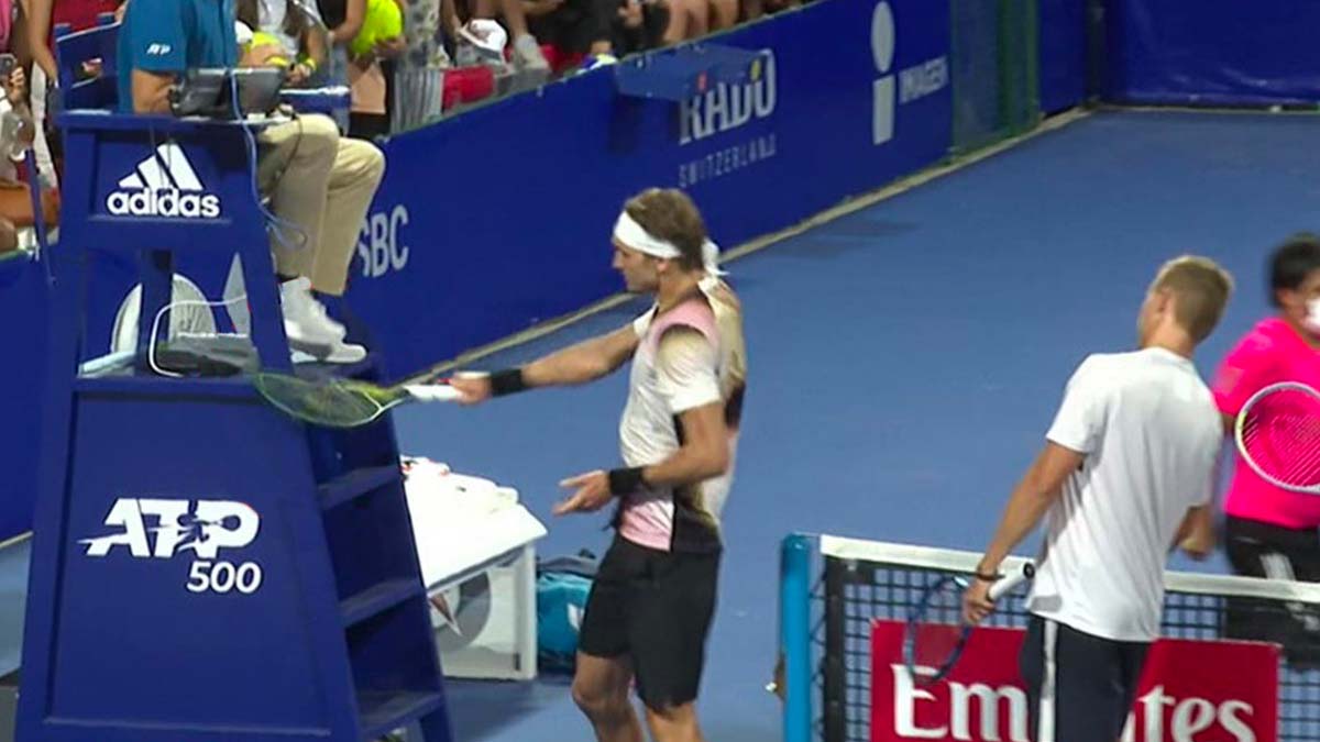 zverev-espulso Zverev, la strana stangata da parte dell'Atp: squalifica di 2 mesi con la condizionale