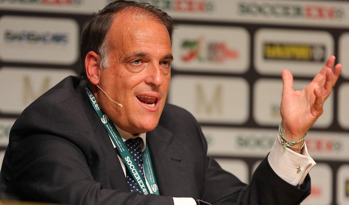 Tebas condanna la Superlega: "Juve, Real e Barcellona mentono più di Putin" Tebas condanna la Superlega: "Juve, Real e Barcellona mentono più di Putin"