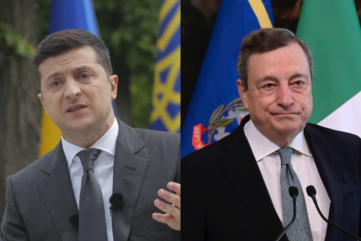 Guerra in Ucraina, Zelensky a Draghi: "Ci aspettiamo più supporto militare"