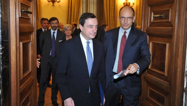 letta-draghi Letta: "Gli europei siano grati a Draghi per il suo lavoro negli Usa"