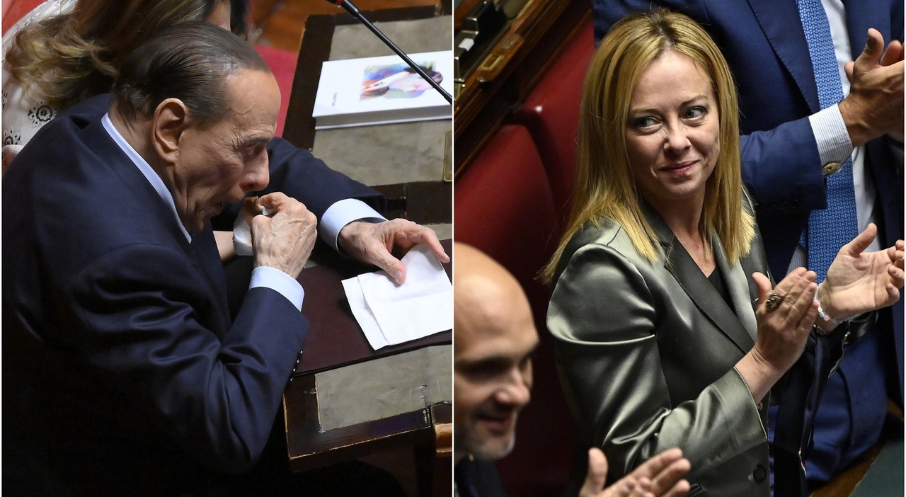 6989170_14200357_berlusconi_meloni Anche i figli di Berlusconi trattano la pace tra il padre e Meloni