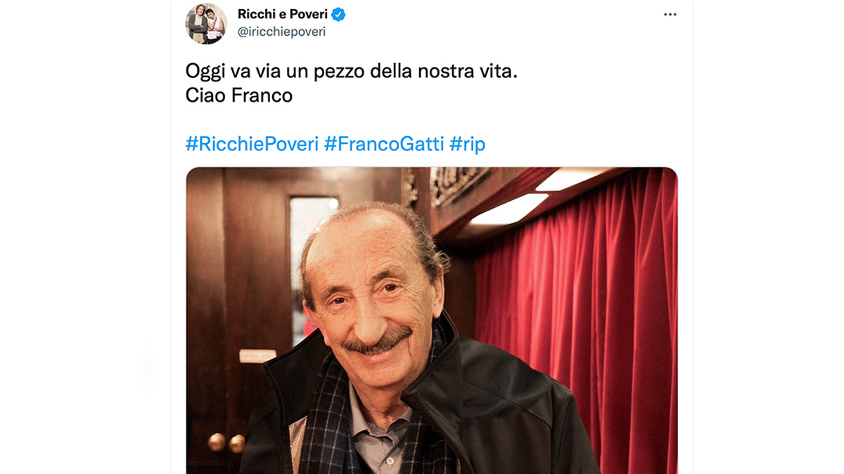 Ricchi e Poveri, è morto Franco Gatti, il ricordo del gruppo: "Va via un pezzo della nostra vita"