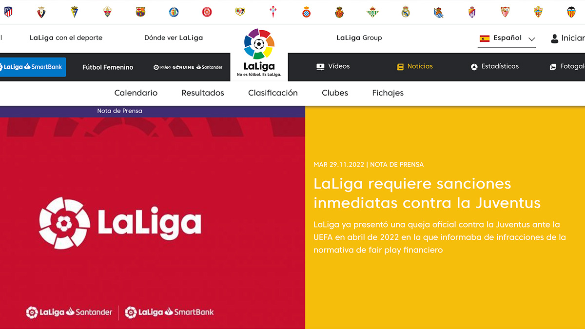 laliga-juventus Juventus, la Liga chiede pene esemplari: "Gravi irregolarità volte a ingannare tutto il calcio"