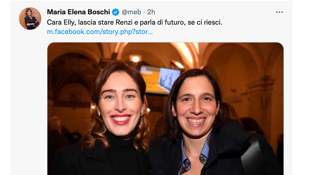 boschi-renzi-schlein Boschi attacca Schlein e difende il capo: "Basta con l'ossessione anti Renzi, parli di futuro se è capace"