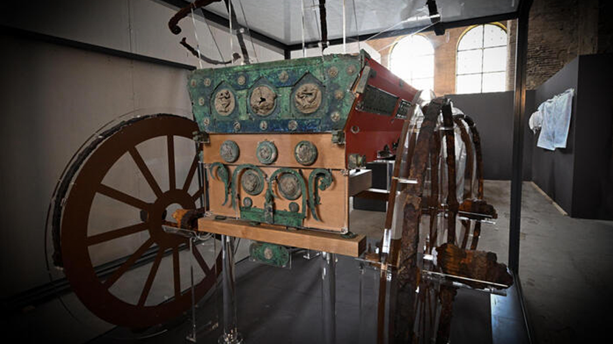 pompei L’eros e il pathos del Pilentum: il carro della sposa di Pompei è finalmente ricostruito
