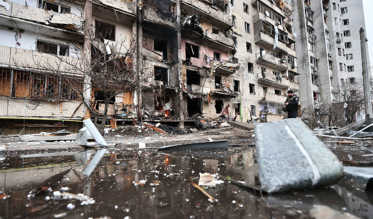 Missili Kalibar russi su Kiev mentre il presidente sudafricano è in missione di pace in città