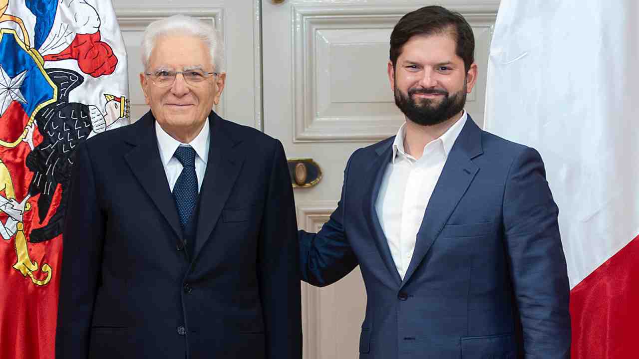 Mattarella a Boric: "Valori condivisi e solidarietà, da 50 anni vicini al popolo cileno"
