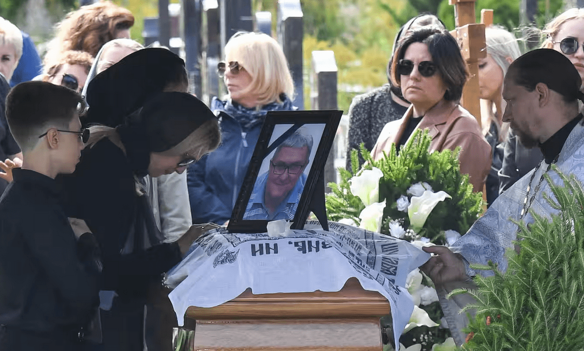 Mercenari Wagner al funerale di Valery Chekalo, il vice di Prigozhin morto nell'attentato al jet