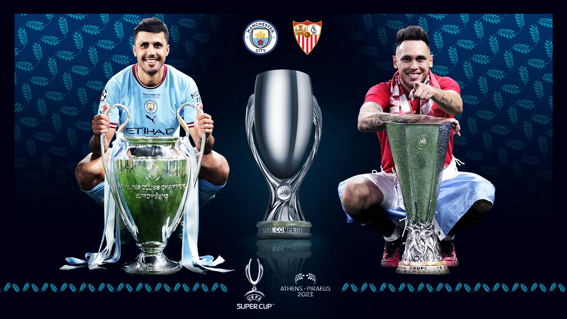 city-siviglia-supercoppa Manchester City - Siviglia, alle 21 la Supercoppa Europea: dove vederla in streaming gratis