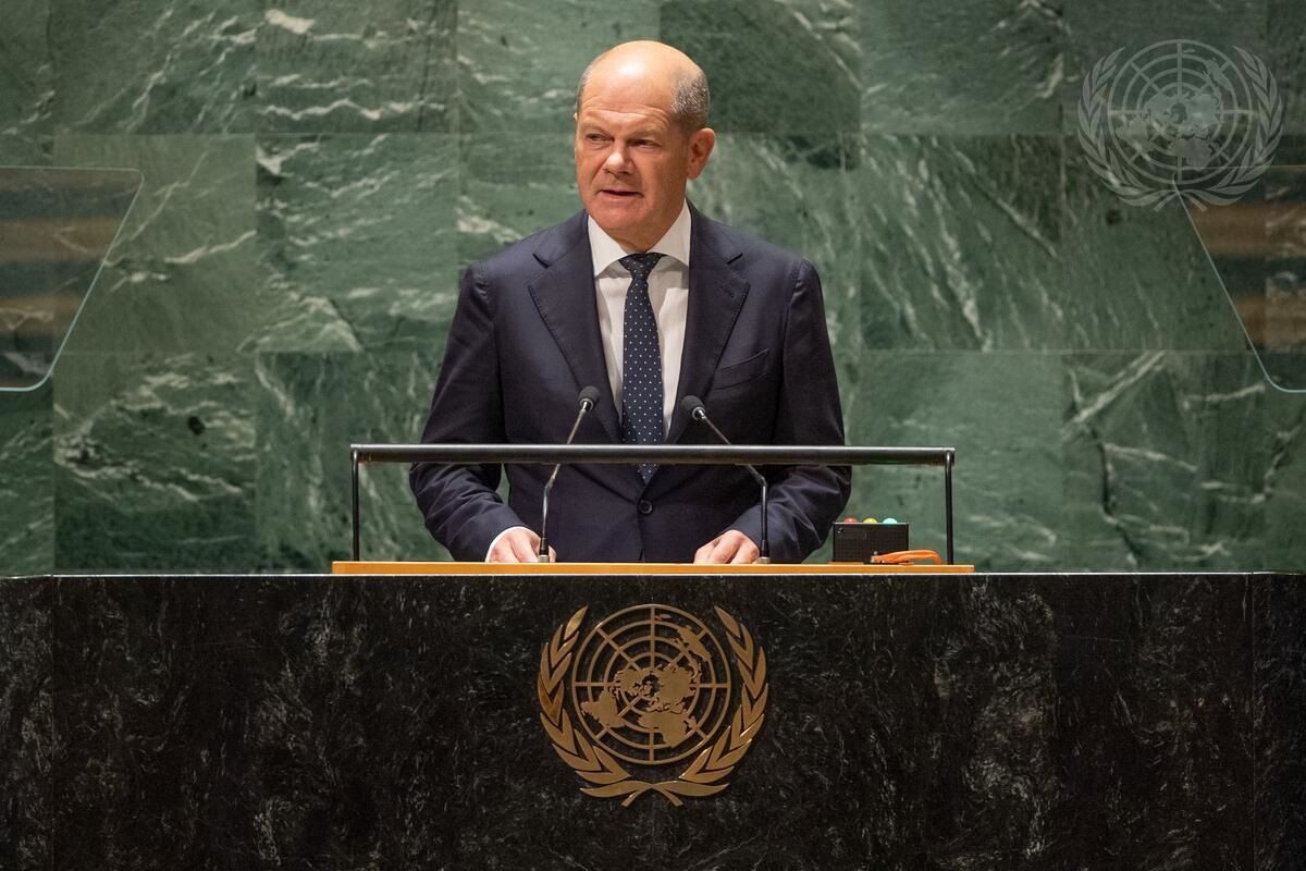 Scholz all'Onu: "Putin può far finire la guerra con un solo ordine" Scholz all'Onu: "Putin può far finire la guerra con un solo ordine"
