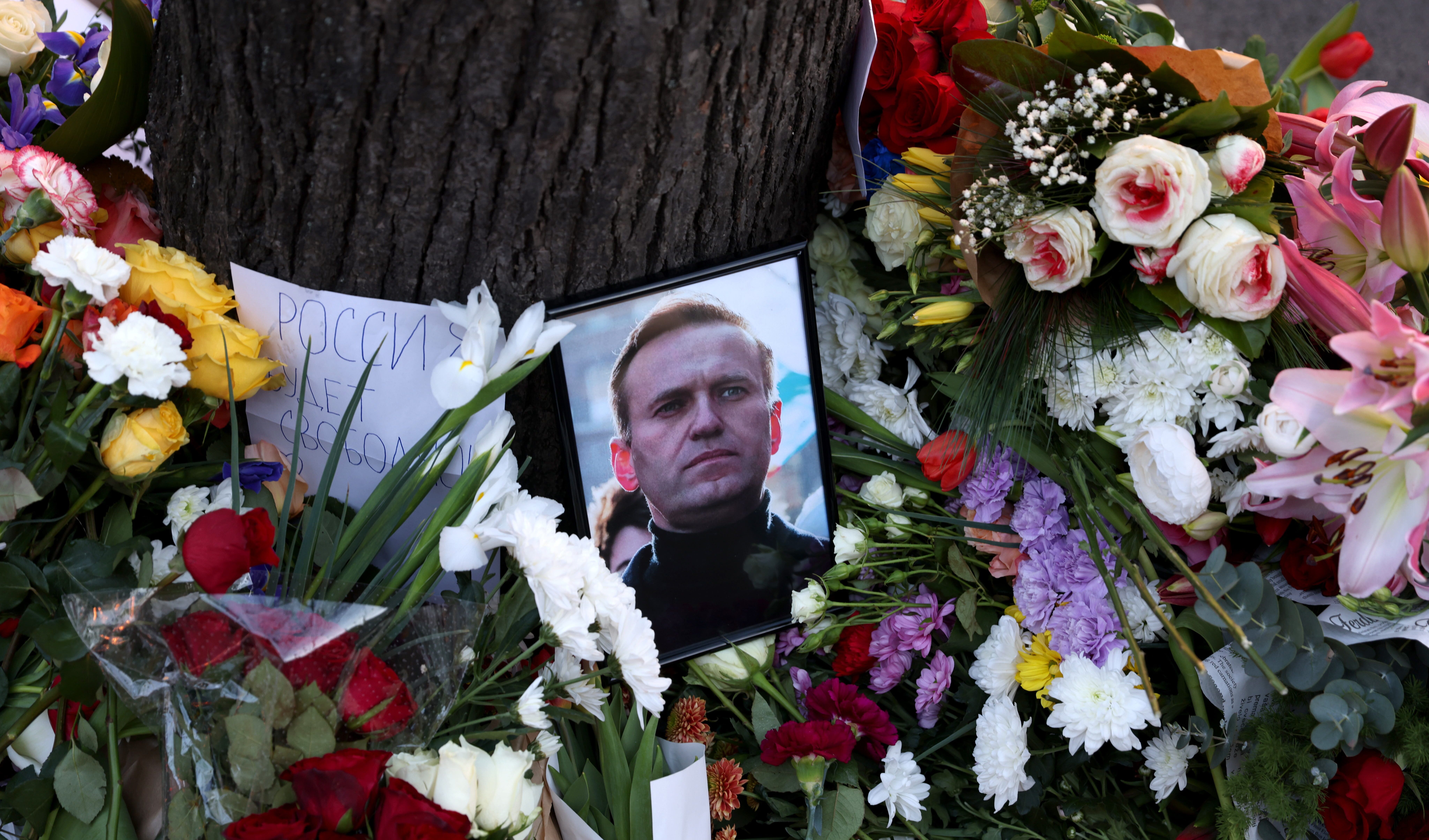 Continua il pellegrinaggio alla tomba di Alexei Navalny