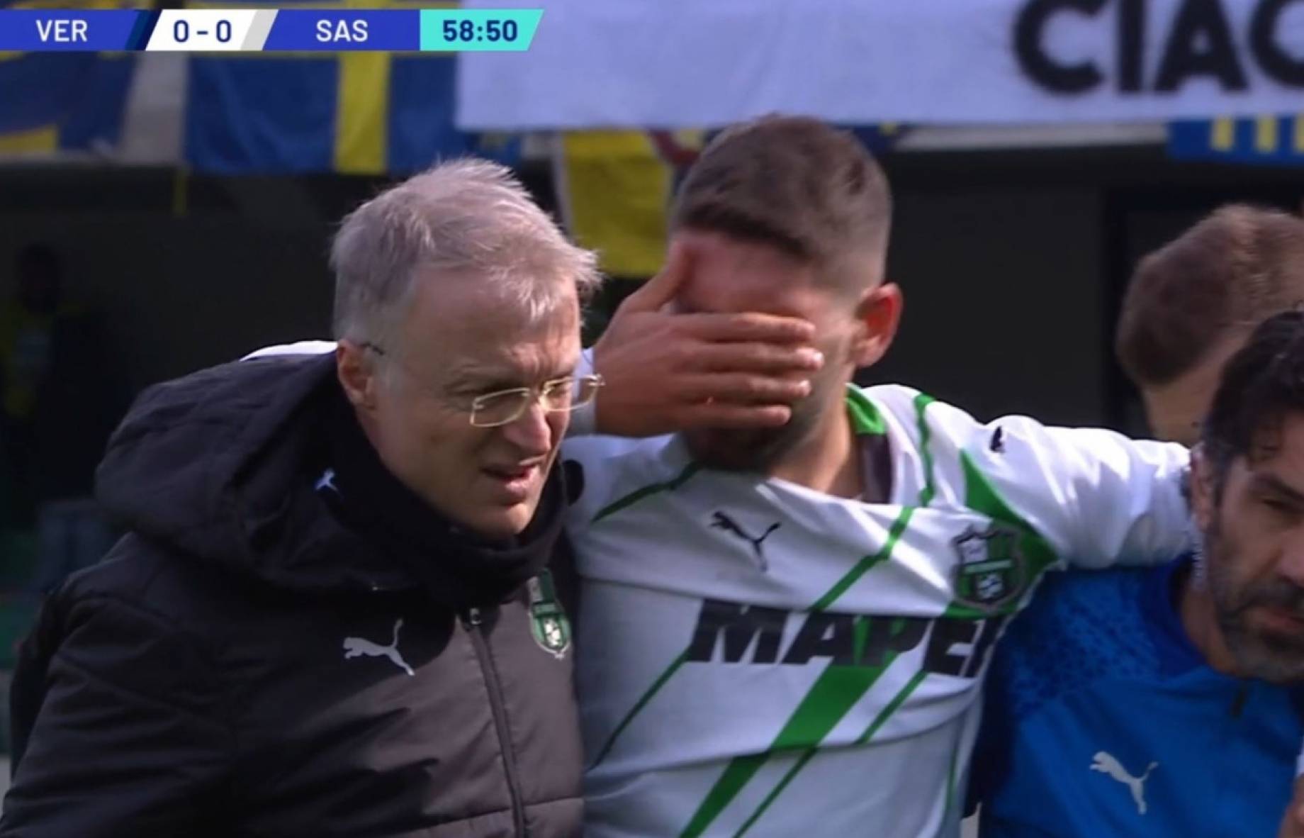 domenico-berardi-infortunio Domenico Berardi, arriva il verdetto degli esami: "Lesione completa del tendine d'Achille, domani si opera"