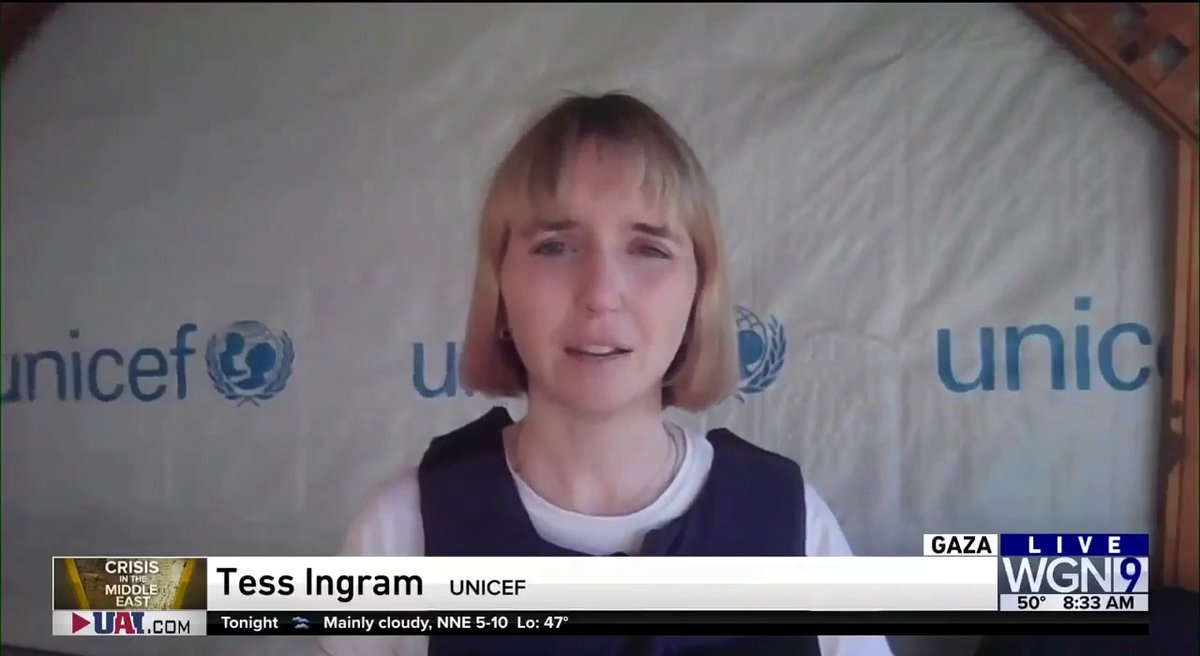 Tess Ingram dell'Unicef