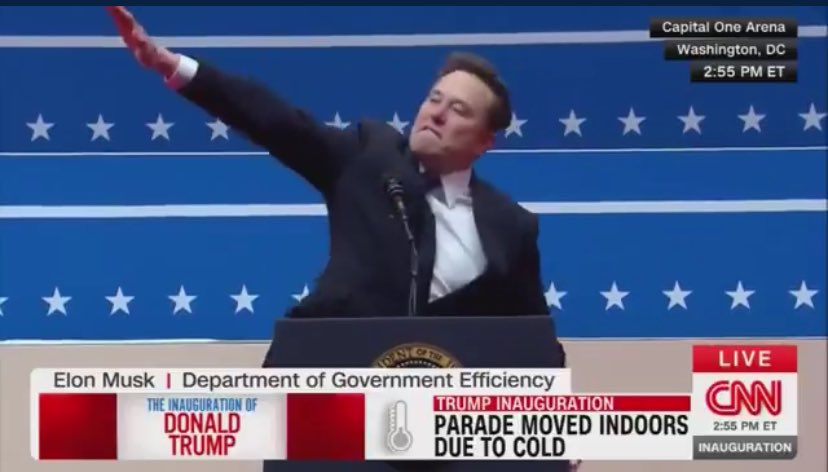 Elon Musk fa il saluto fascista alle celebrazioni di Trump: la denuncia di Haaretz Elon Musk