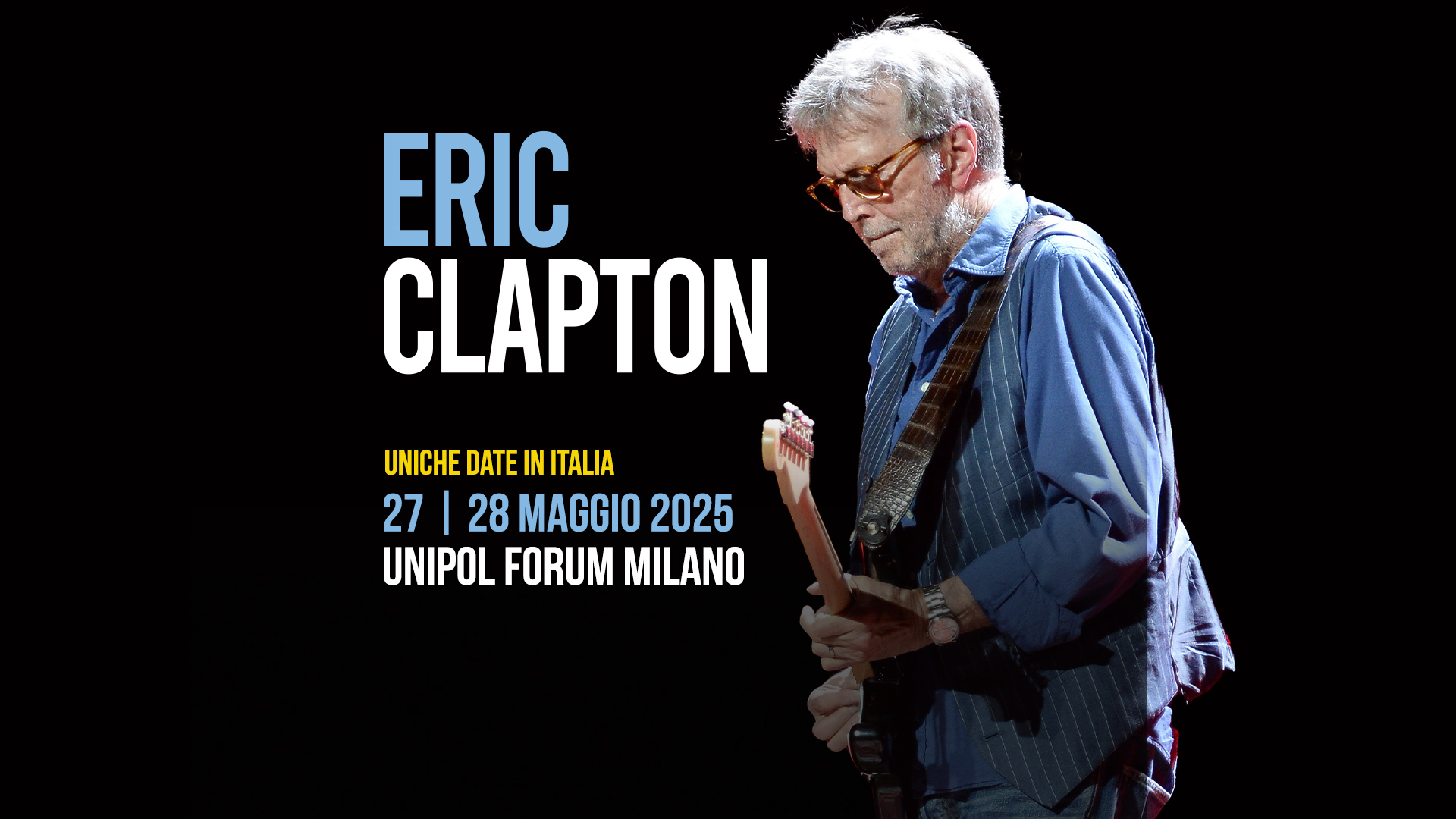 Eric Clapton, leggenda del blues a Milano