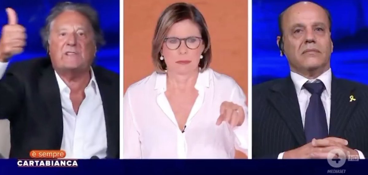 Gaza, il filo-Israele dà del fascista a Iacchetti e l'attore reagisce: "St***zo, scendo e ti prendo a pugni"