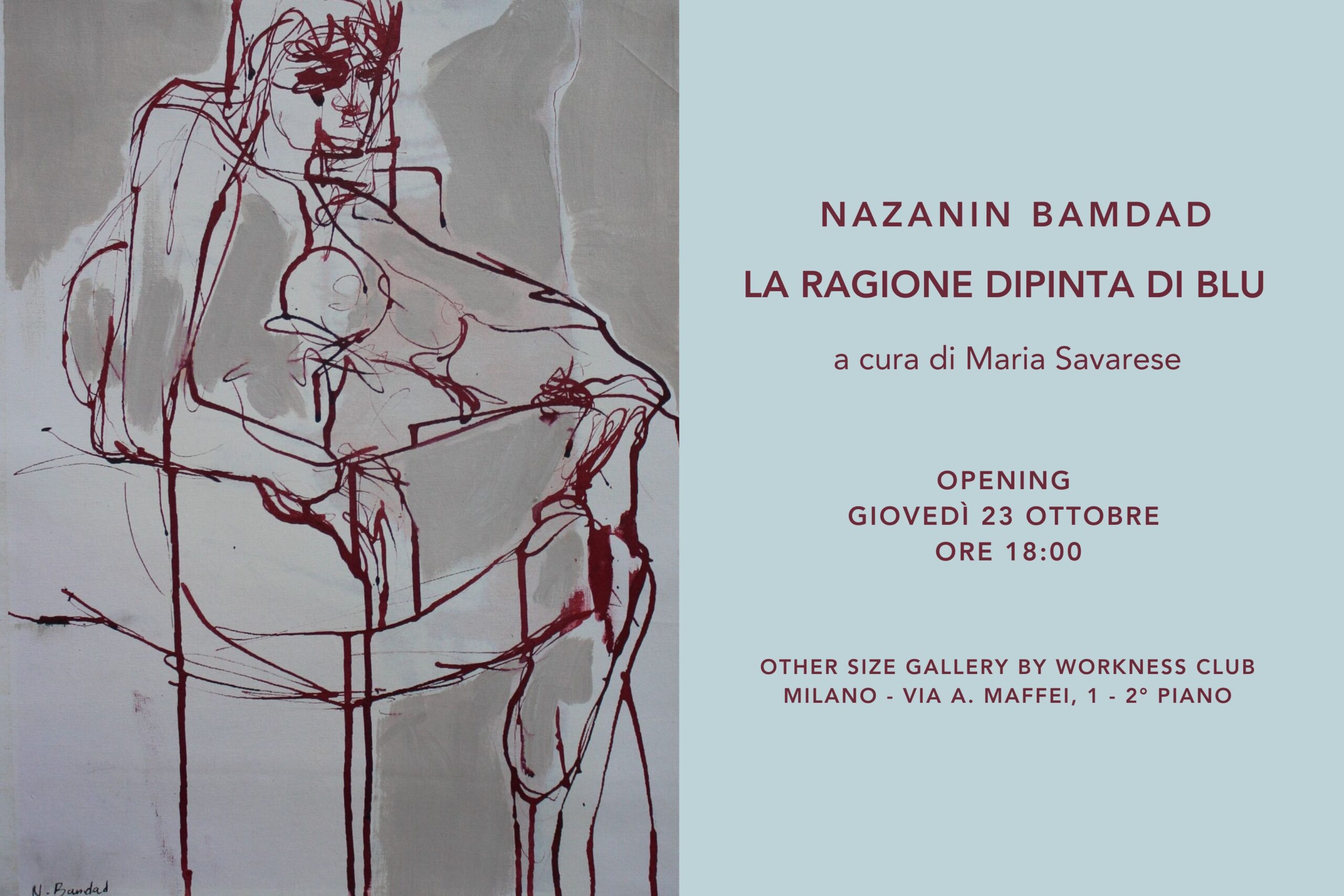 Visitabile da domani la mostra provocatrice della pittrice iraniana Nazanin Bamdad