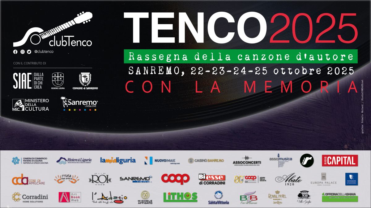 All'Ariston torna la canzone d'autore con il Premio Tenco