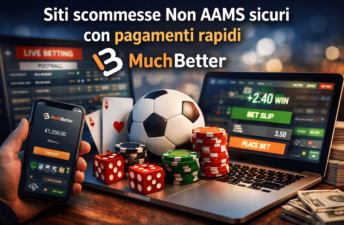  Siti scommesse Non AAMS sicuri con pagamenti rapidi MuchBetter