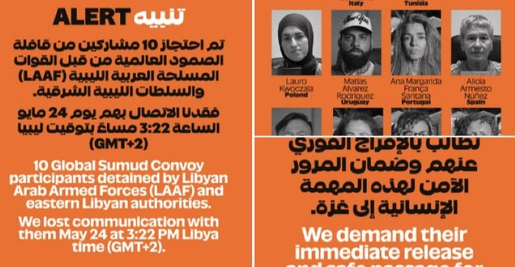 Libia, il convoglio terrestre della Global Sumud Flotilla attaccato: persone trascinate a forza nei camion