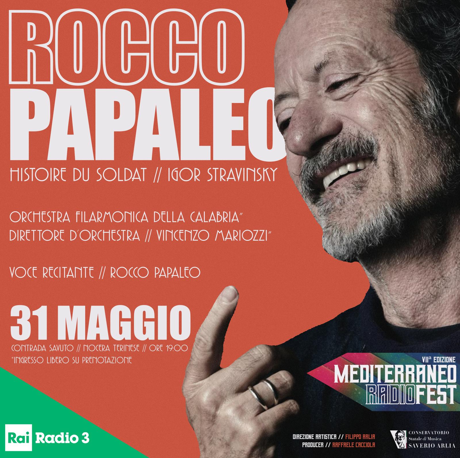 locandina papaleo Il Mediterraneo Radio festival verso il gran finale tra Stravinsky e il tango della Scala