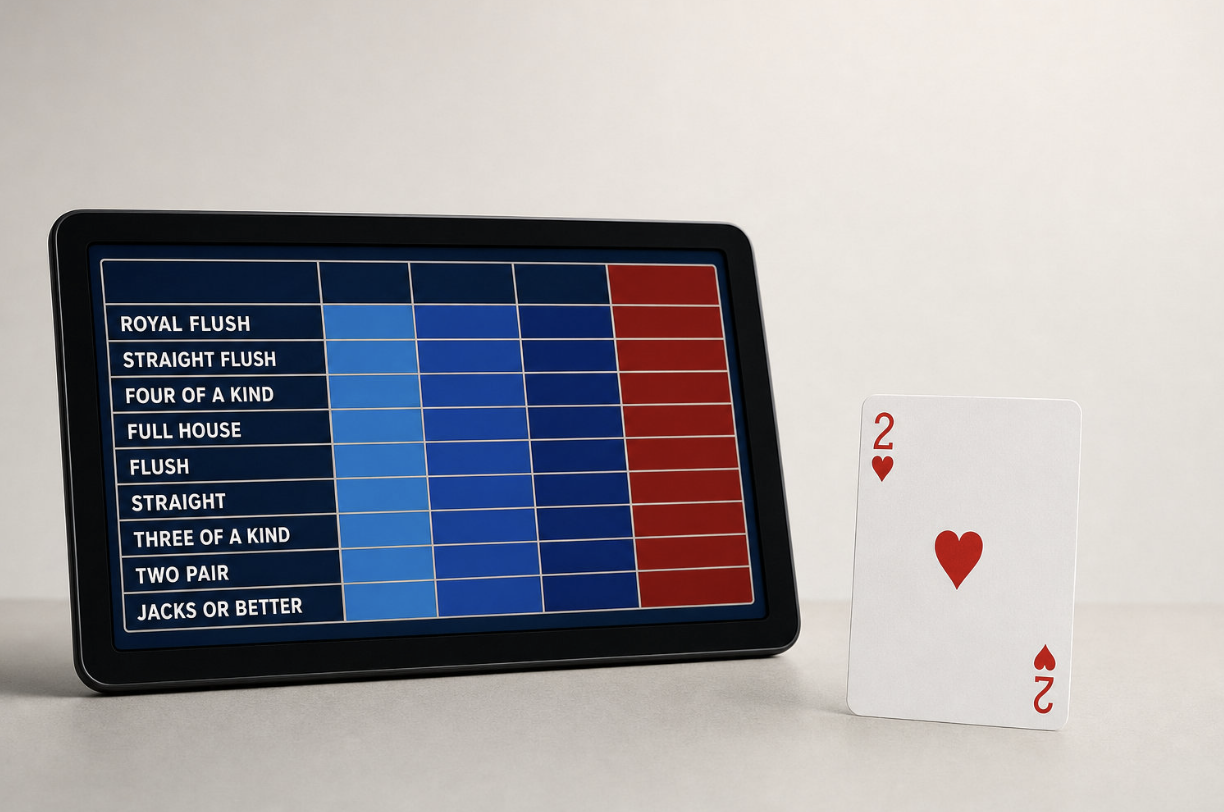 Paytable e famiglie: come leggere le varianti del video poker