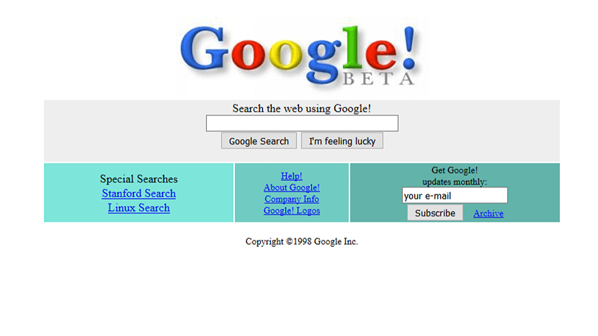 google-1998 (1) La notte in cui nacque Google: due studenti e un’idea folle che cambiò Internet